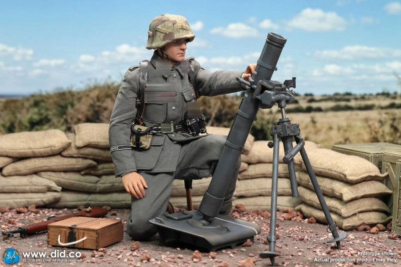 Presale DID D80195 1/6 WWII German GD Infantry Mortarman Bruno Action Figure Toy