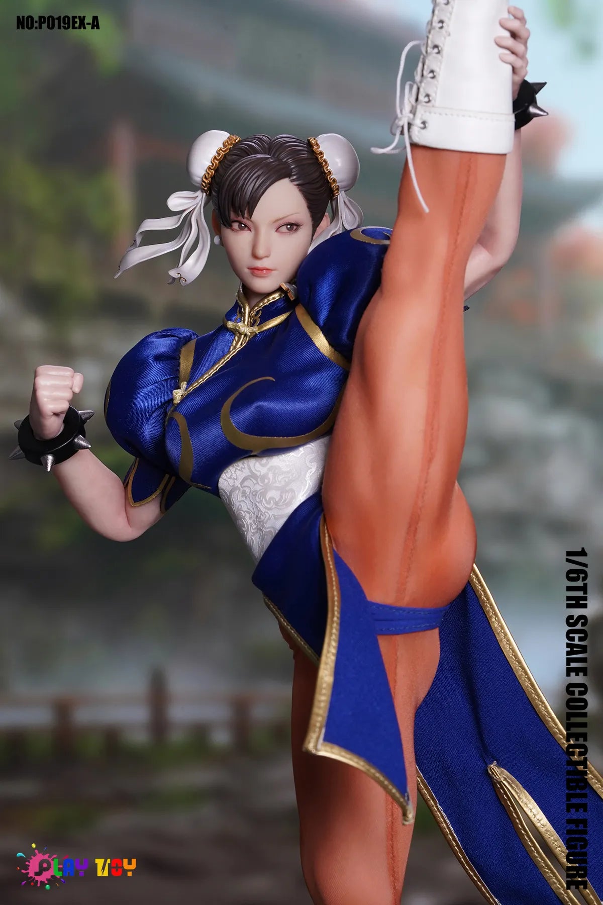 Presale PLAY TOY P019EX-A 1/6 Street Fighter Chun-Li Action Figure Blue Ver.