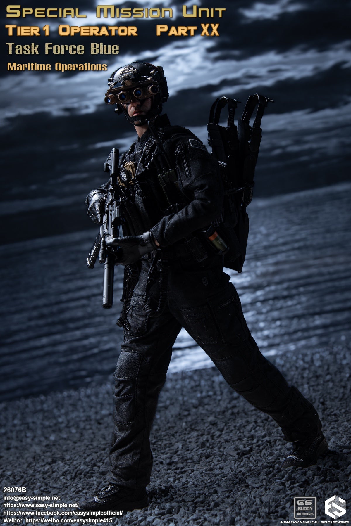Presale Easy&Simple 26076B 1/6 Special Mission Unit Tier1 Operator Action Figure