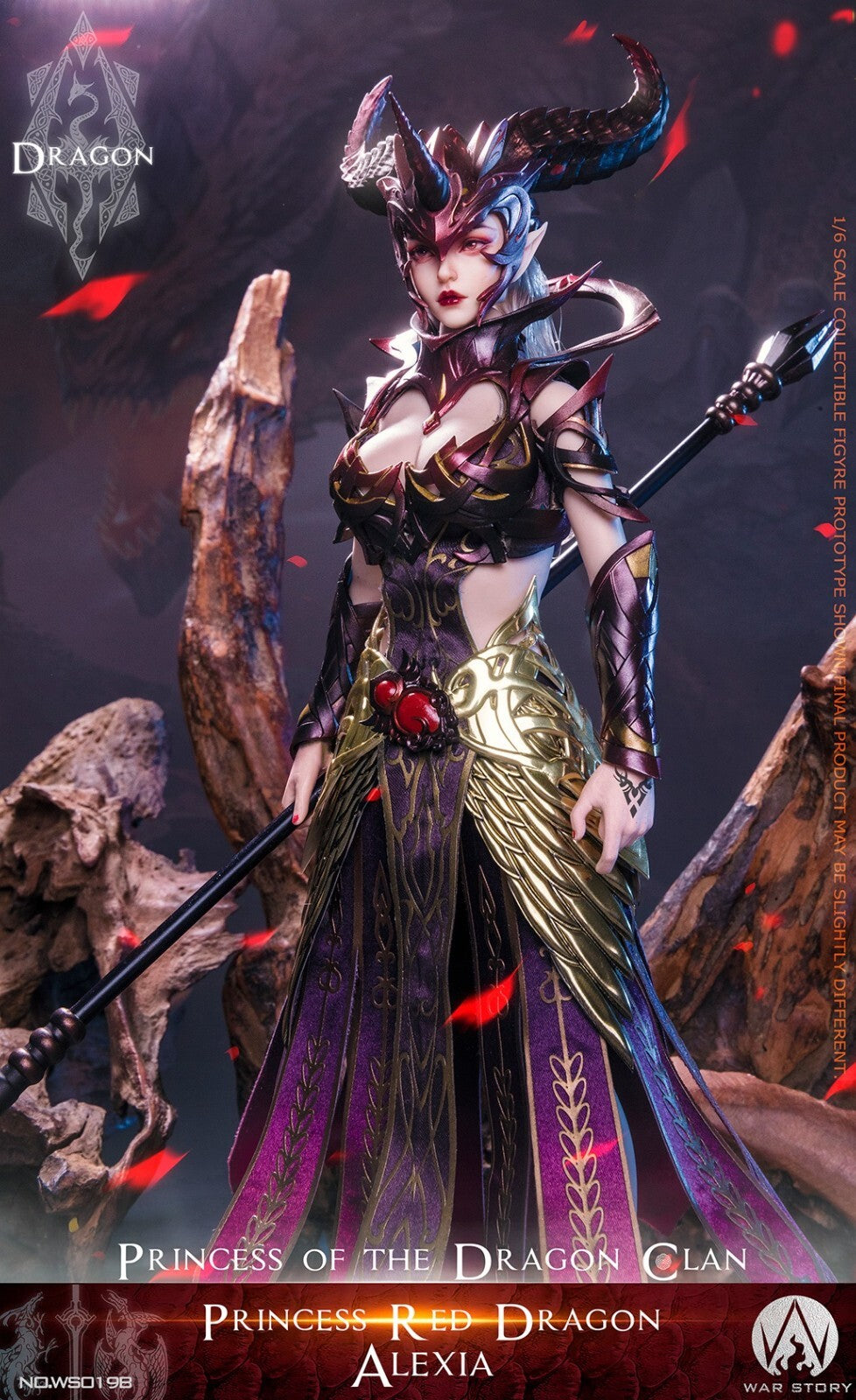 WAR STORY WS019B 1/6 Red Dragon Princess Alexia Female Action Figure Model Toy