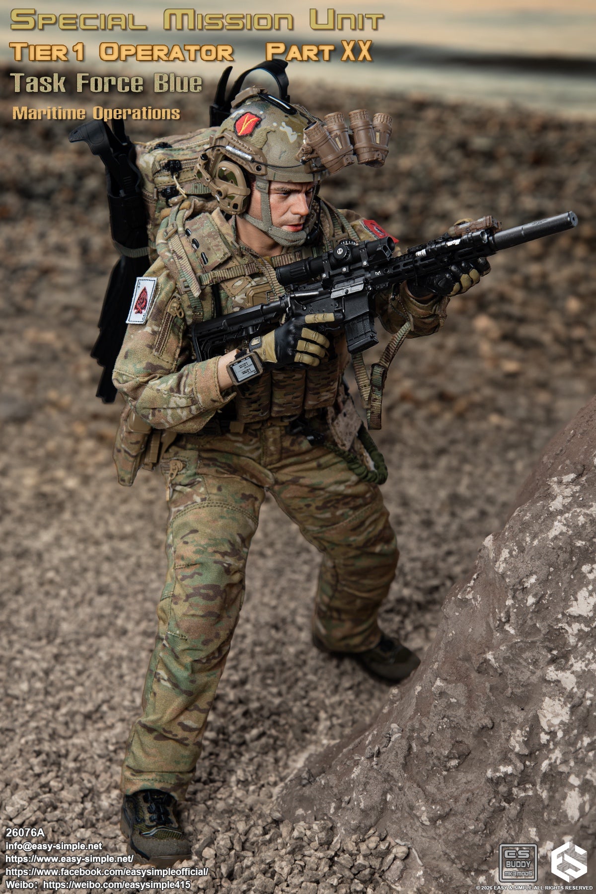Presale Easy&Simple 26076A 1/6 Special Mission Unit Tier1 Operator Figure Toy