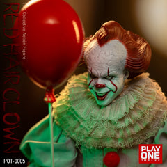 Play One twelve POT-0005 1/12 Red Hair Clown Pennywise Action Figure Model Toy