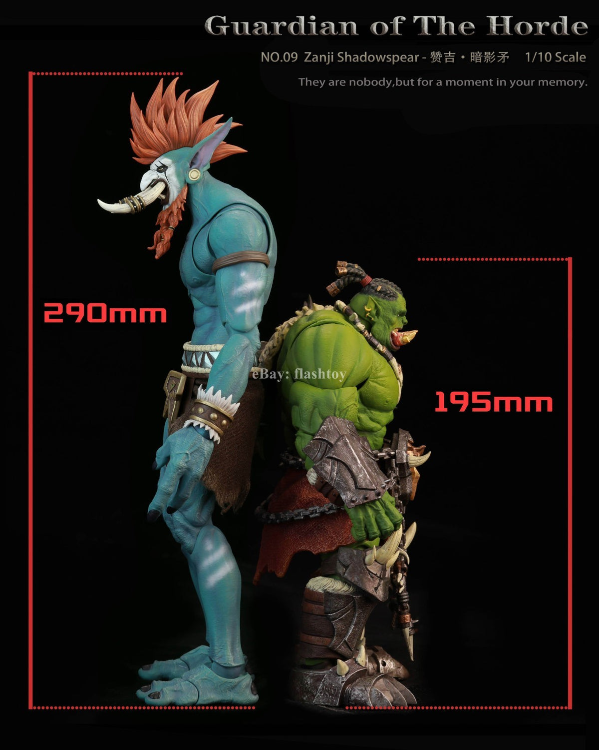 Presale GreyKnight No.09 1/10 Guardian of The Horde Zanji Shadowspear Figure Toy