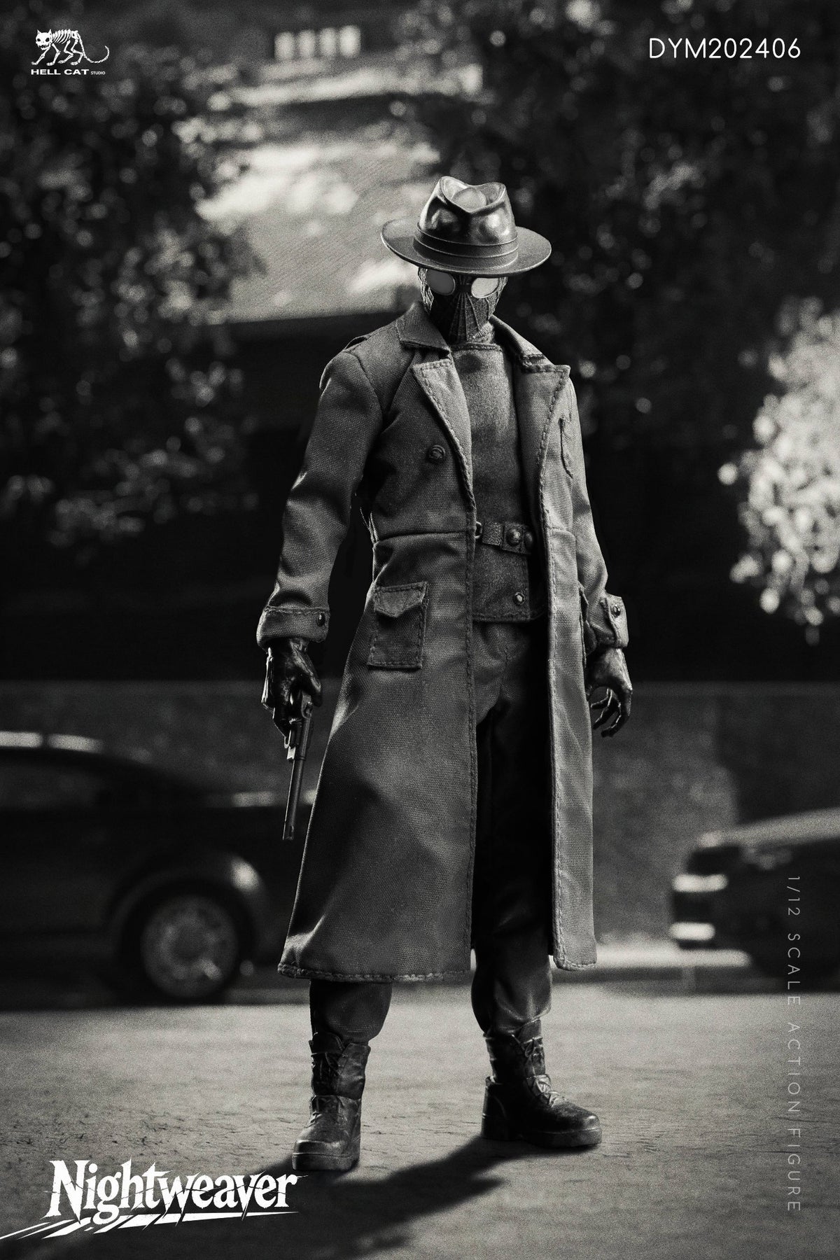 Presale Hell Cat DYM202406B 1/12 Spider Noir Action Figure Black & White Ver.