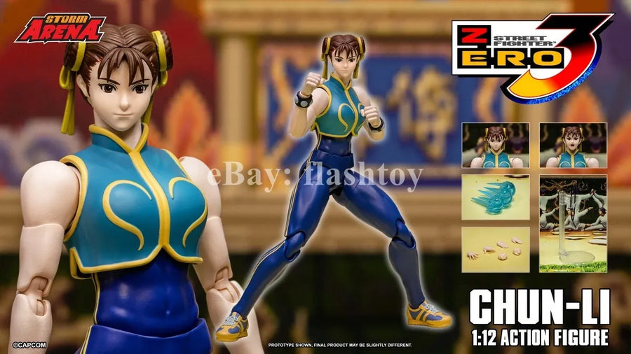 Presale Storm Arena SFSA06 1/12 Street Fighter Zero 3 CHUN-LI Action Figure Toy