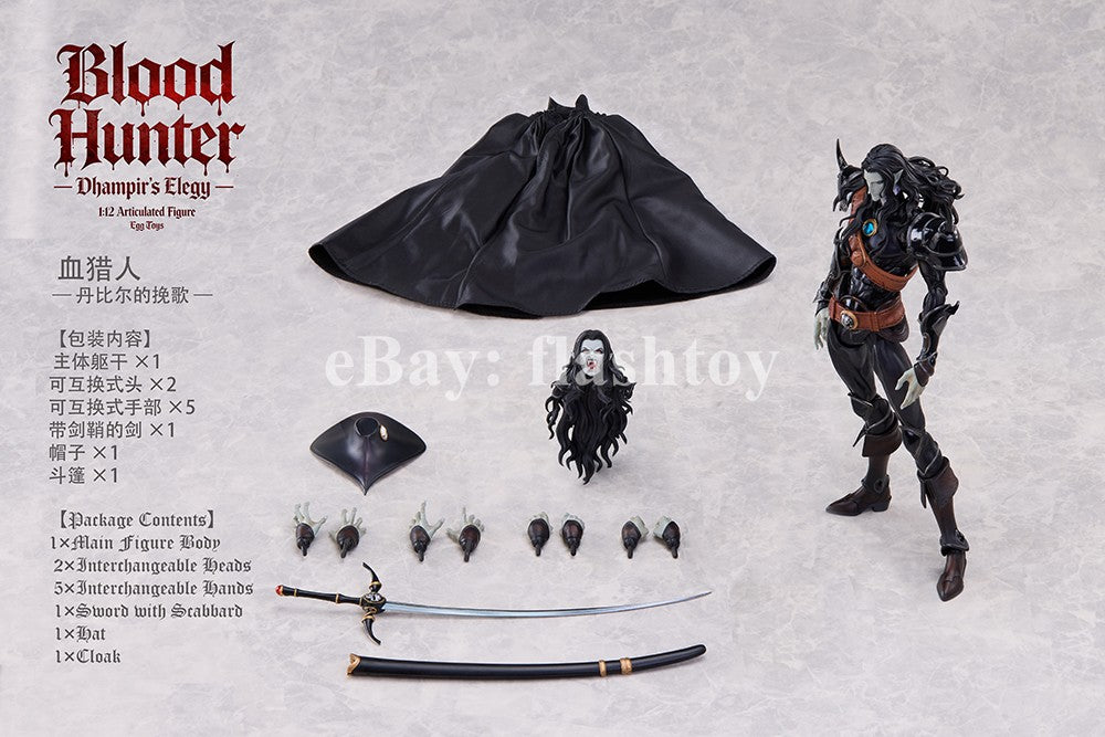 Presale EGGTOYS 1/12 Blood Hunter­ Dhampir's Elegy Male Action Figure Model Toy
