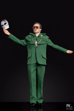 Presale PY STUDIO PY-003 1/6 Green Robed Masked Stranger Action Figure Model Toy