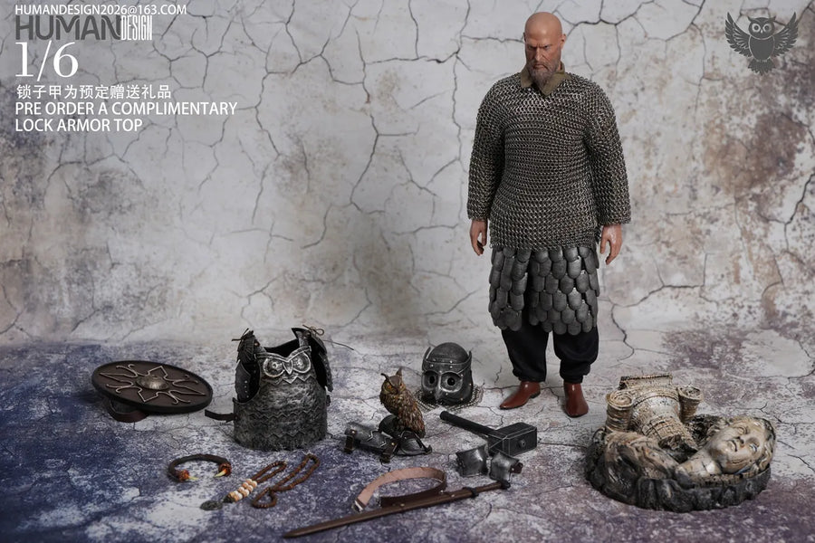 Vorverkauf HUMAN DESIGN HD01 1/6 Eulenritter Sammler-Actionfigur Modellspielzeug