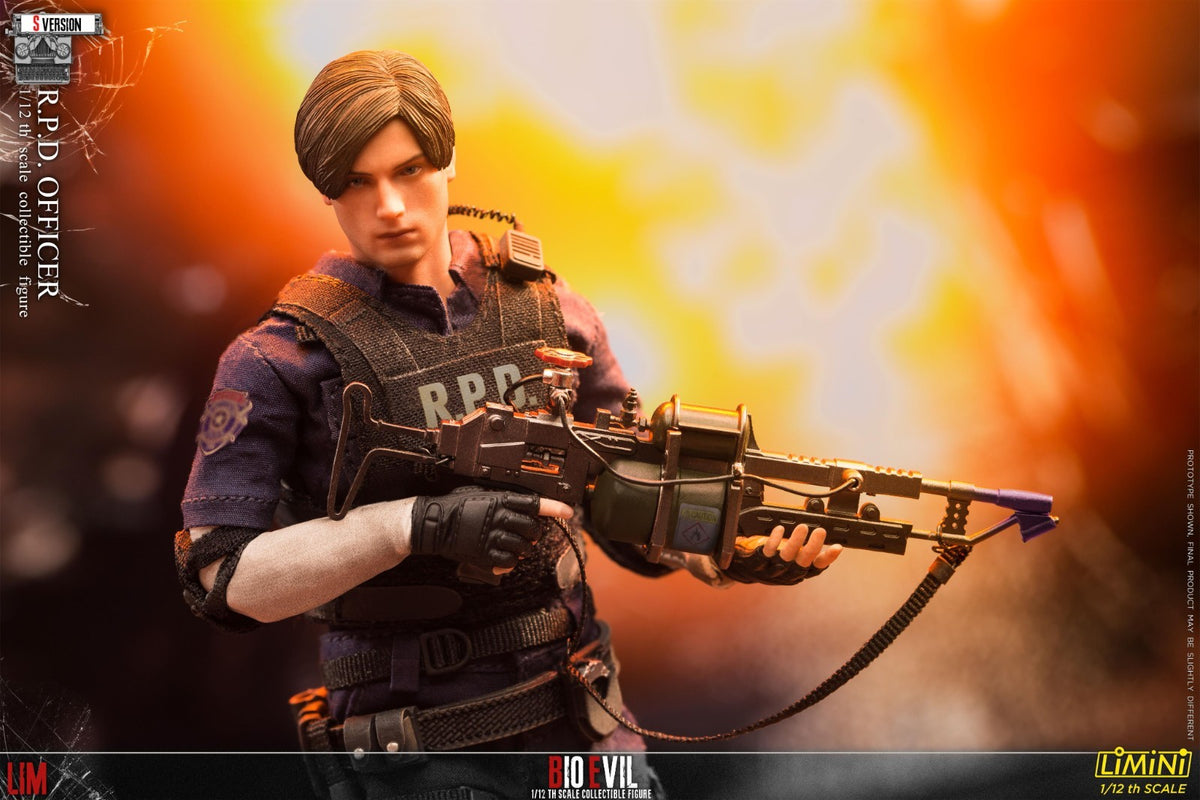 LIMTOYS 1/12 Zombie Killer RPD Officer Leon Male Action Figure Model Toy S Ver.