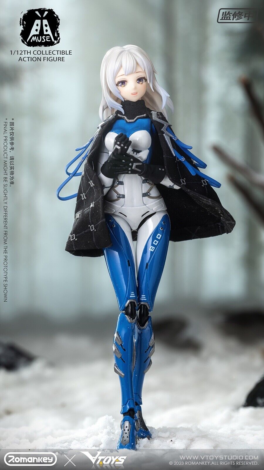 Romankey x VTOYS 1/12 MUSE 6" Female Action Figure Movable Eyes Model Toy