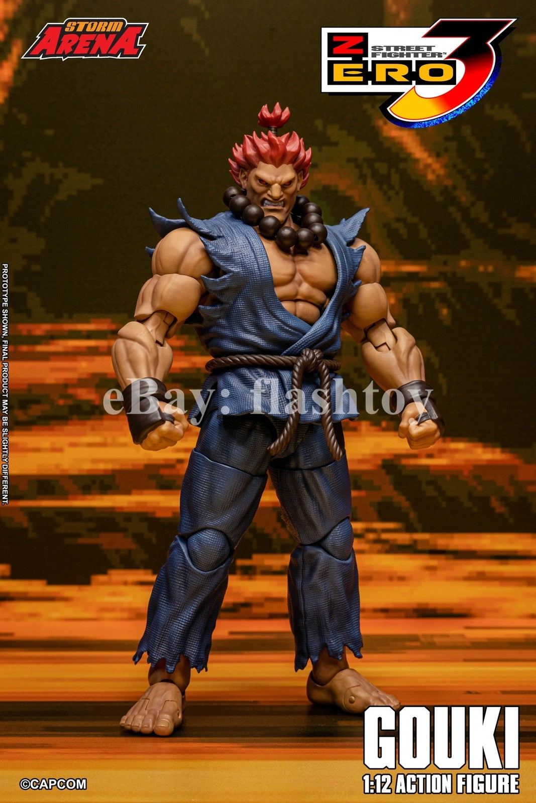 Presale STORM ARENA SFSA07 1/12 Street Fighter Zero 3 Gouki Action Figure Model