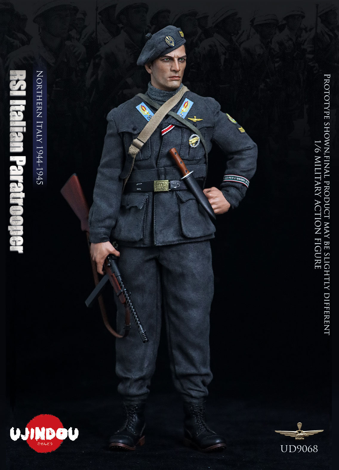 Presale UJINDOU UD9068 1/6 RSI Italian Paratrooper Northern Italy Action Figure