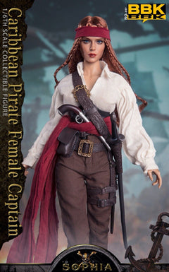 BBK BBK017 1/6 Caribbean Pirate Sophia Female Captain 12" Action Figure Model