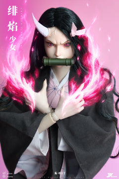 Presale JKTOYS K-017 1/6 Demon Kamado Nezuko Slayer Cosplay Action Figure Model