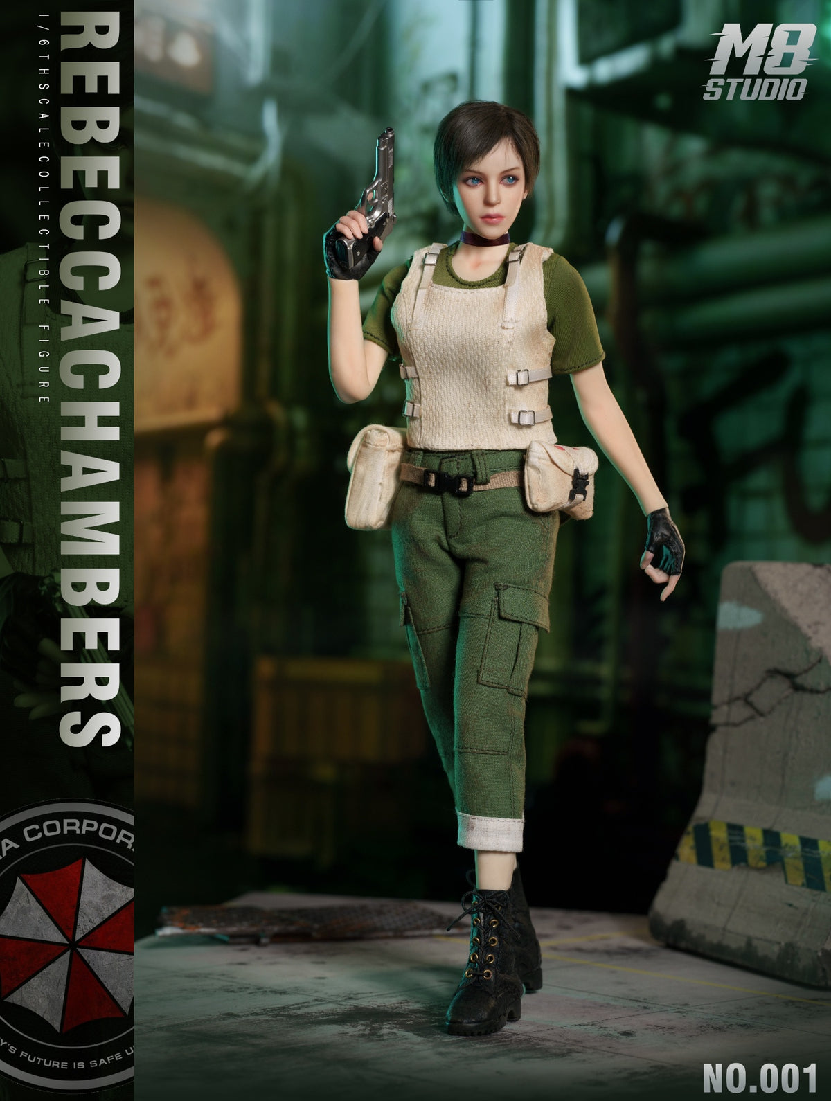 Presale M8 STUDIO No.001 1/6 Resident Zombie Evil Crisis Rebecca Action Figure