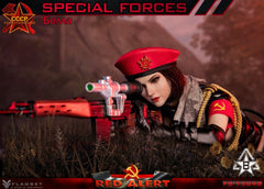 FLAGSET FS73048B 1/6 Red Alert Mobilize Troops Sniper Female Action Figure Model