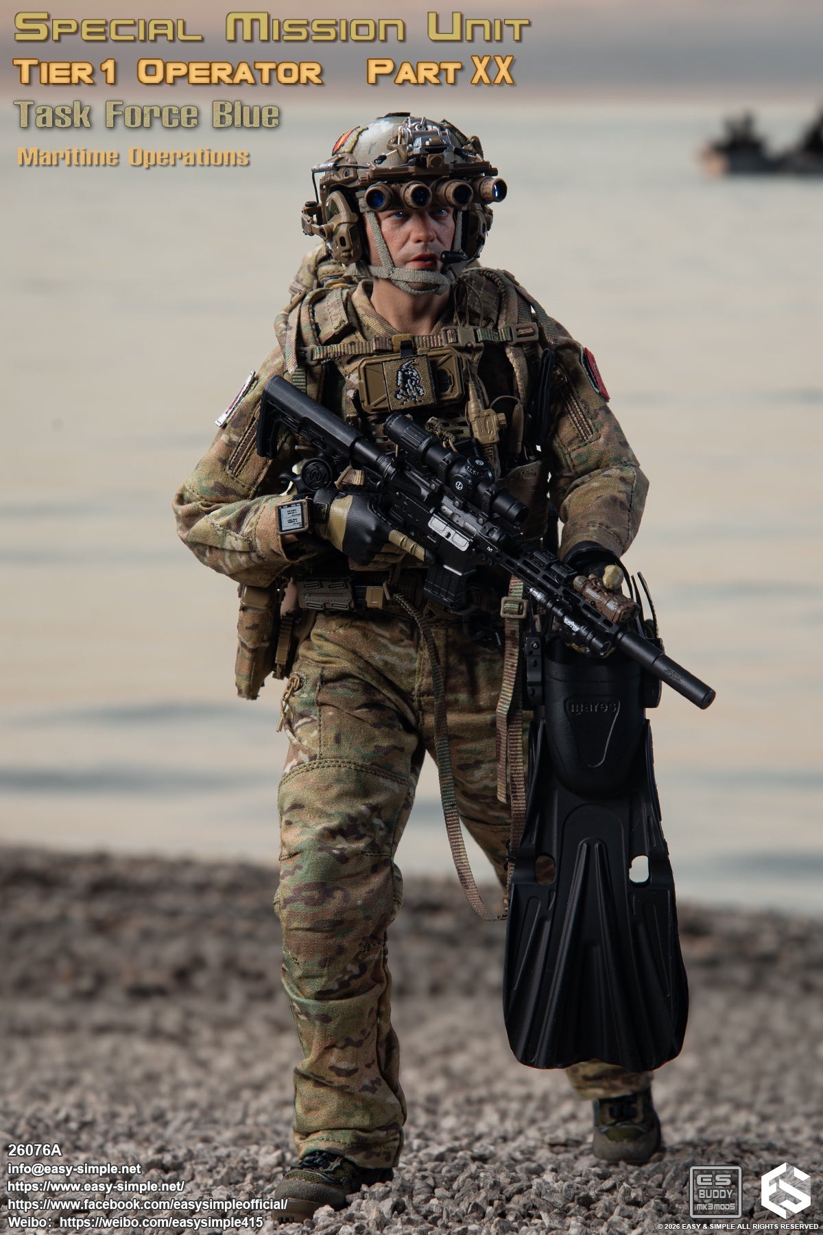 Presale Easy&Simple 26076A 1/6 Special Mission Unit Tier1 Operator Figure Toy