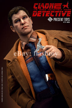 Presale PRESENT TOYS PT-sp89 1/6 Clone Detective Rick Deckard Action Figure Toy