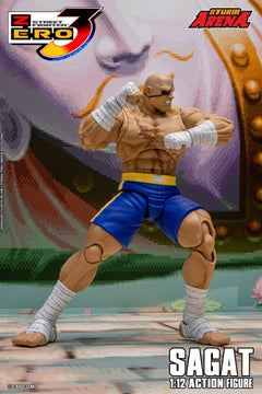 Storm Toys SFSA03 1/12 Street Fighter ZERO 3 SAGAT STORM ARENA Action Figure