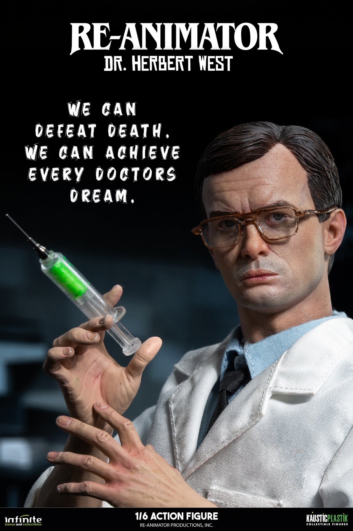Presale Infinite 1/6 Re-Animator Doctor Herbert West Male Action Figure Model Standard Ver.