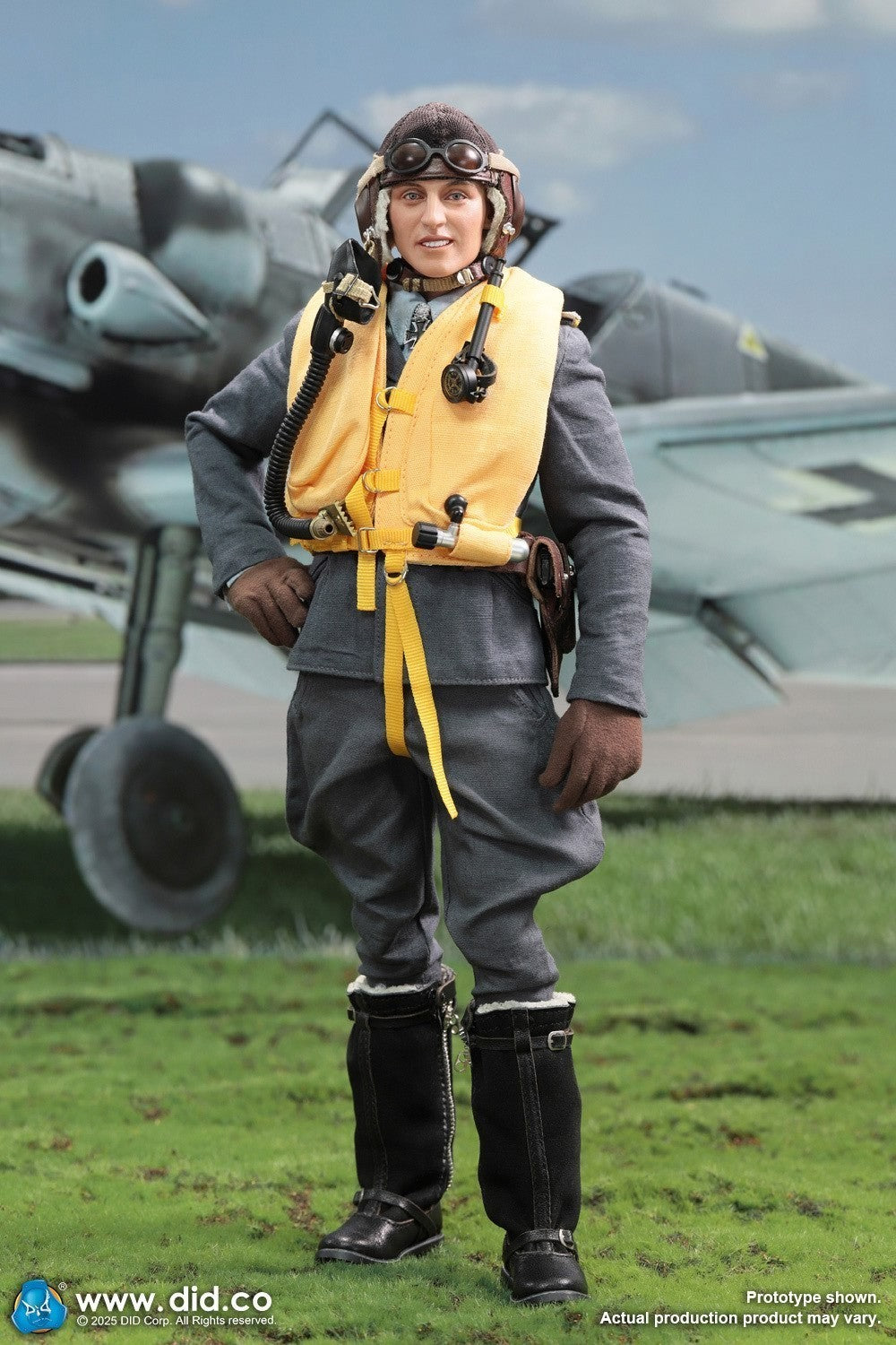 DID D80190 1/6 WWII German Luftwaffe Ace Pilot Erich Hartmann Action Figure Toy