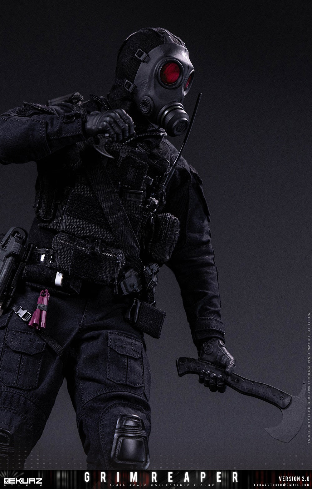 Presale EKUAZ STUDIO EKS015S 1/6 Resident Zombie Evil Crisis Reaper 2.0 Hunk Deluxe Ver.