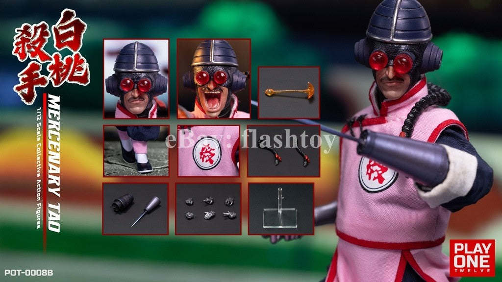 Presale Play One twelve POT-0008B 1/12 Cyborg Killer Mercenary Tao Action Figure