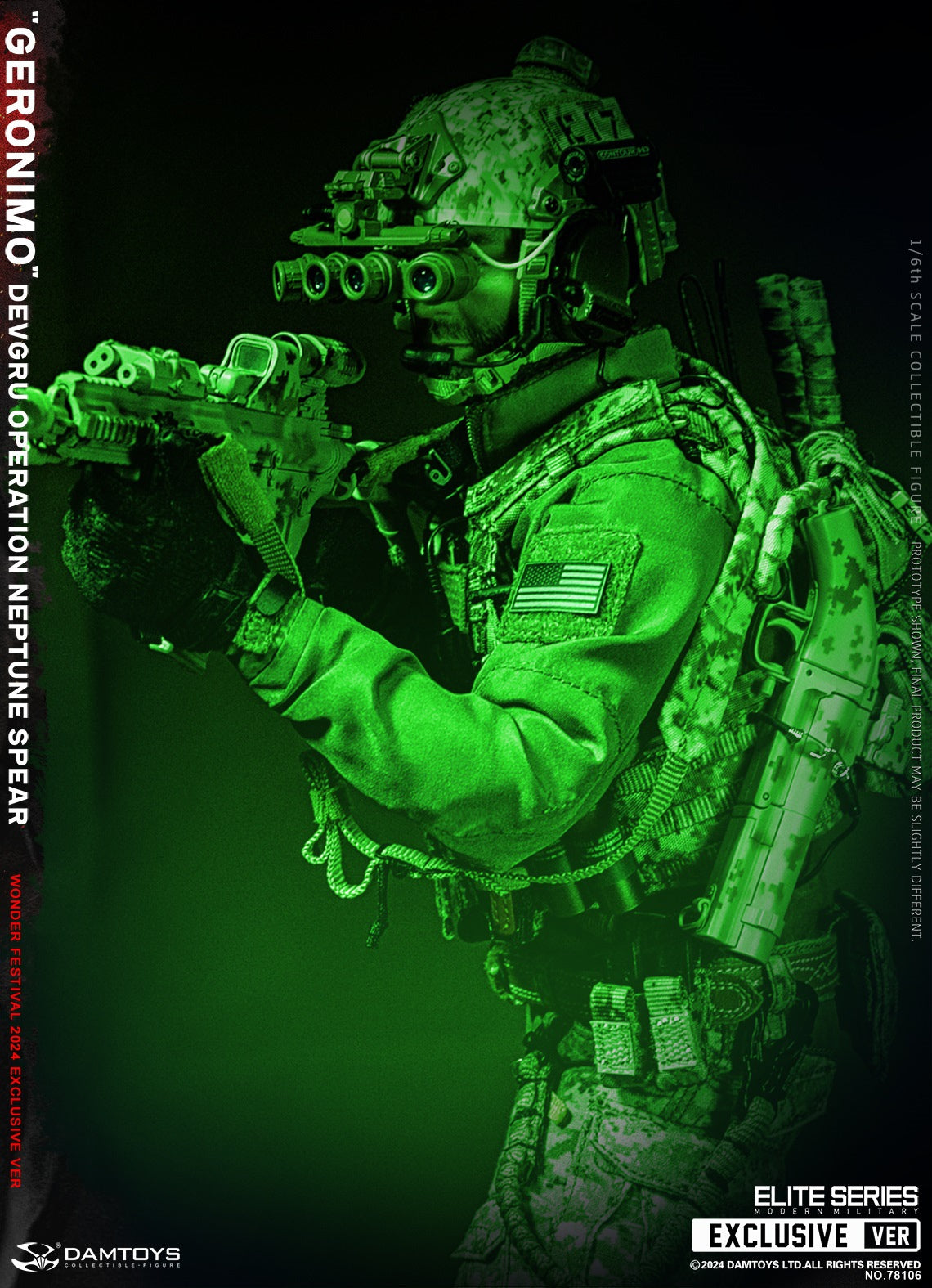 DAMTOYS 78106 1/6 DEVGRU Operation Neptune Spear GERONIMO Actionfiguren-Modell