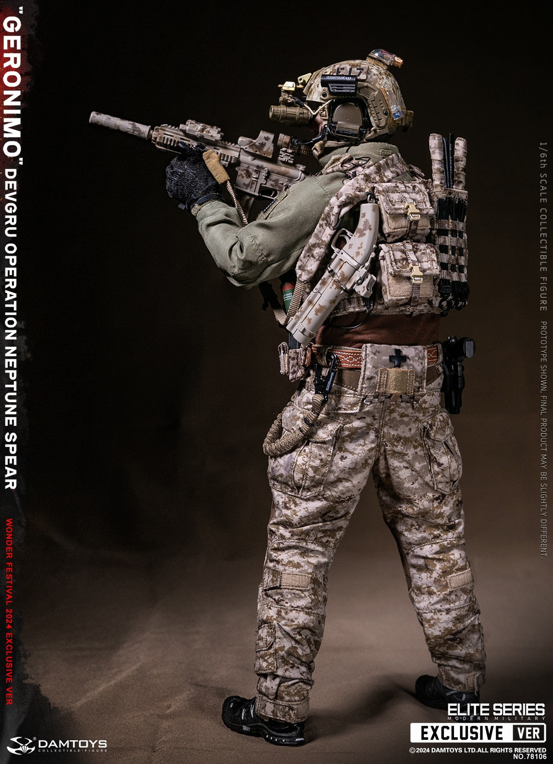 DAMTOYS 78106 1/6 DEVGRU Operation Neptune Spear GERONIMO Actionfiguren-Modell