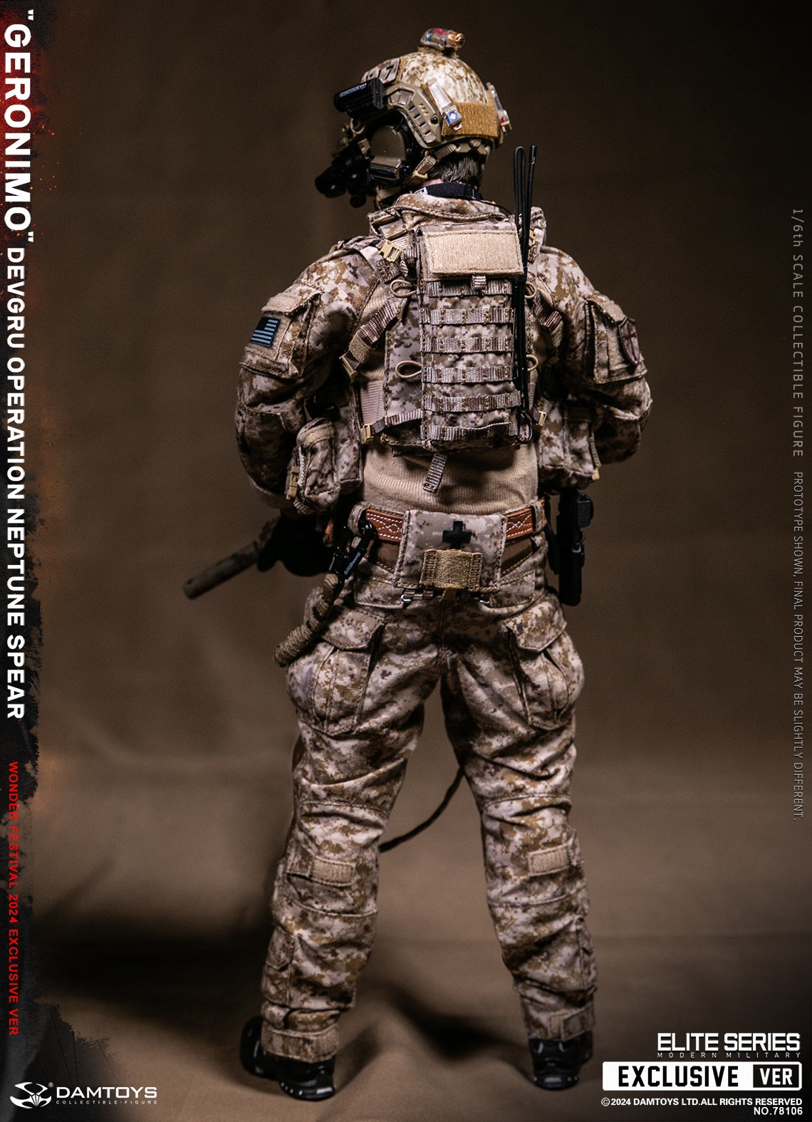 DAMTOYS 78106 1/6 DEVGRU Operation Neptune Spear GERONIMO Actionfiguren-Modell