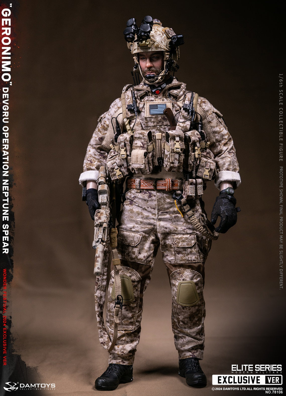 DAMTOYS 78106 1/6 DEVGRU Operation Neptune Spear GERONIMO Actionfiguren-Modell