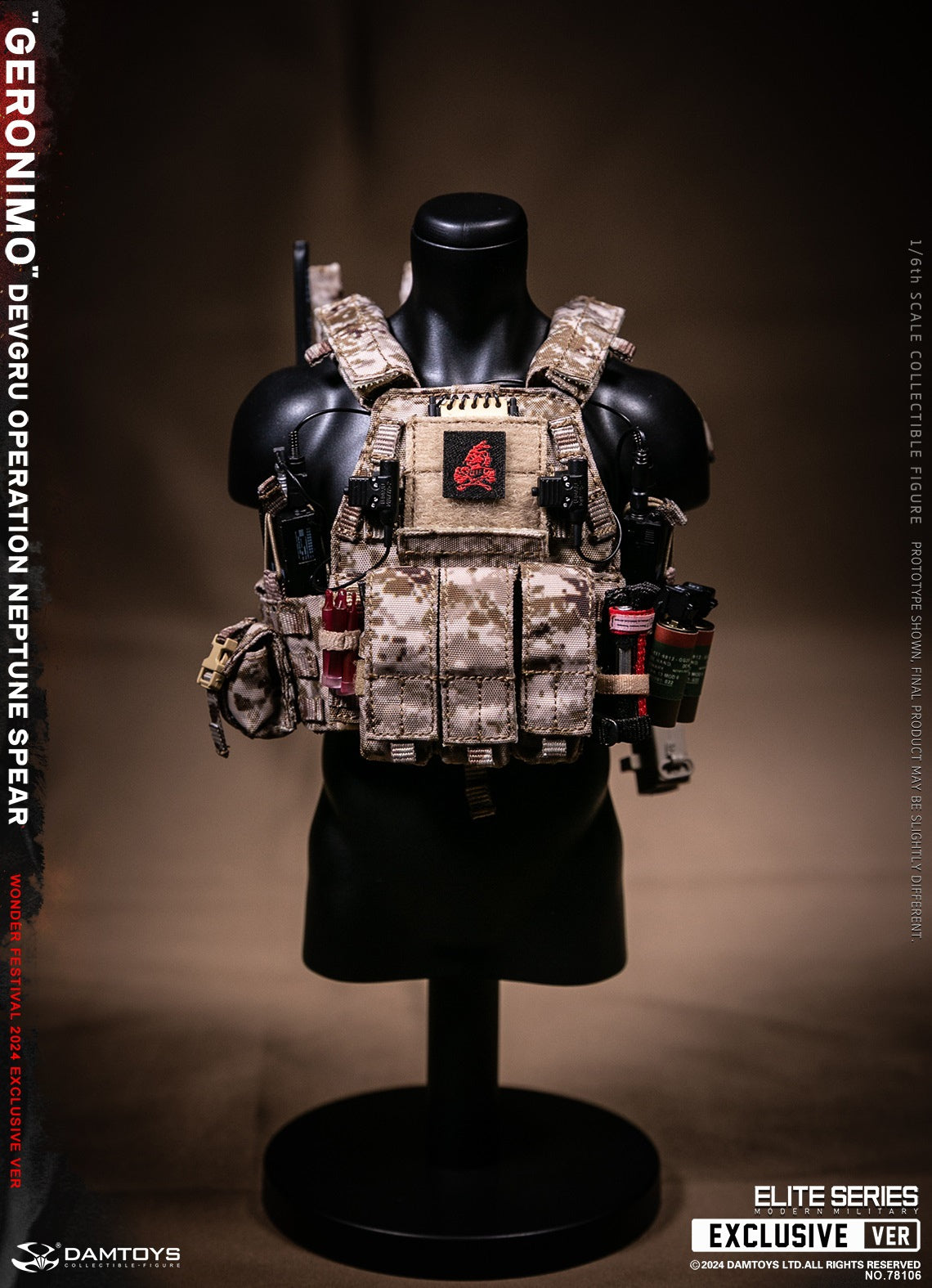DAMTOYS 78106 1/6 DEVGRU Operation Neptune Spear GERONIMO Actionfiguren-Modell
