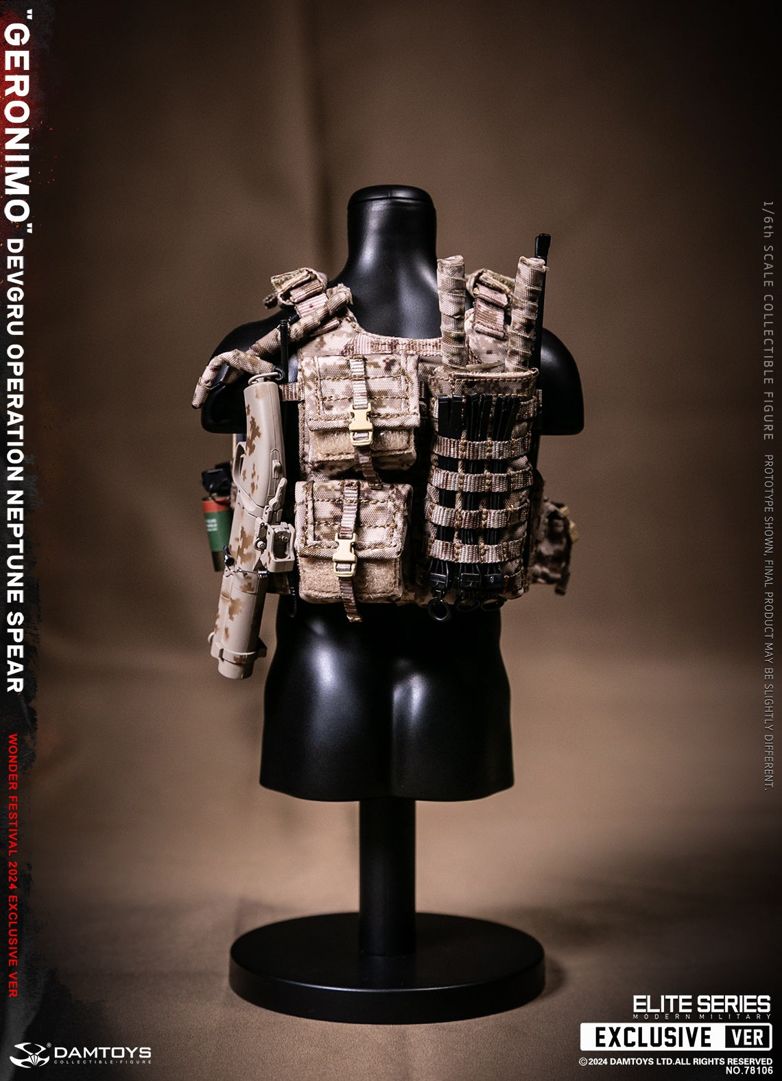 DAMTOYS 78106 1/6 DEVGRU Operation Neptune Spear GERONIMO Actionfiguren-Modell
