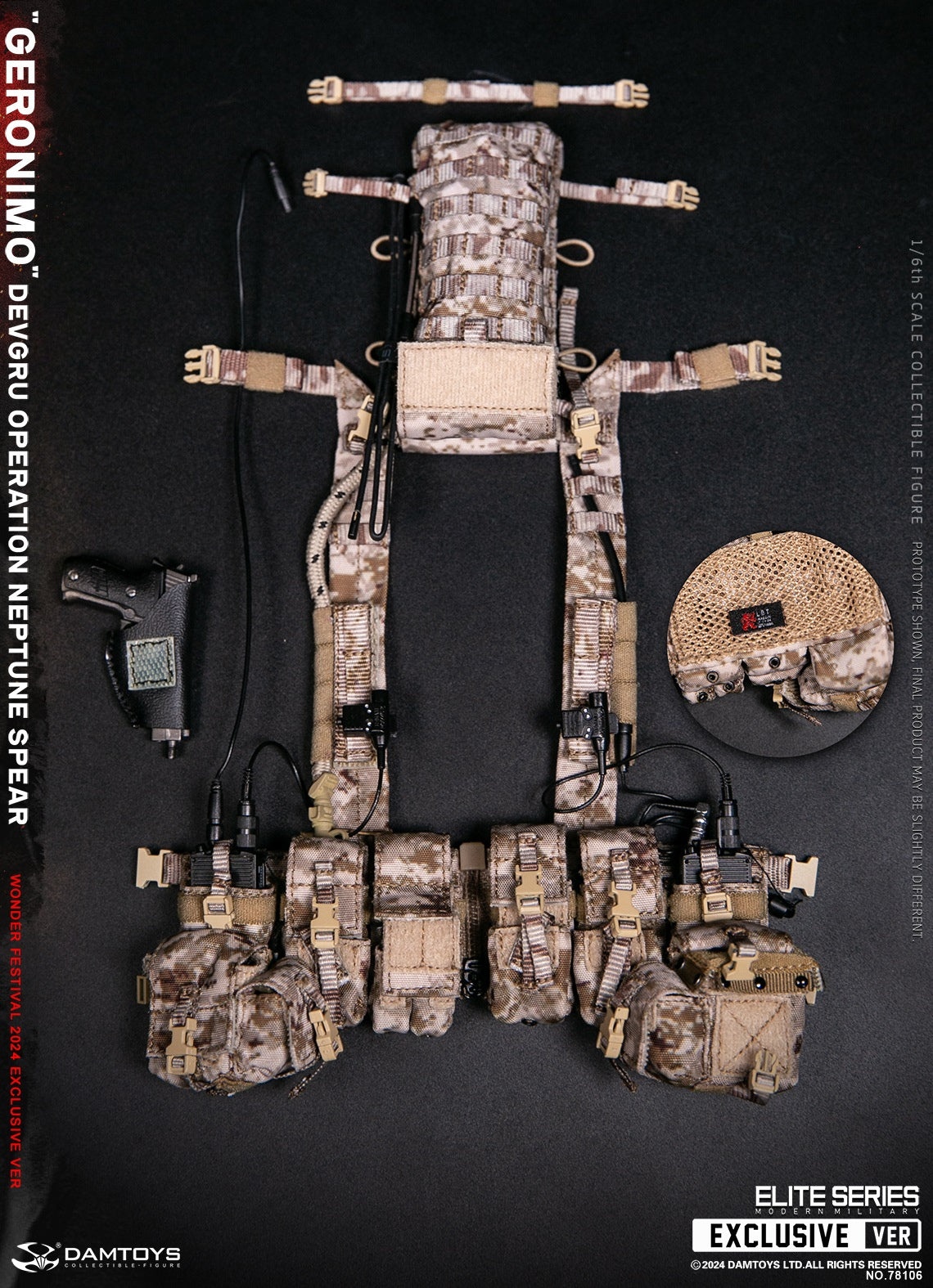 DAMTOYS 78106 1/6 DEVGRU Operation Neptune Spear GERONIMO Actionfiguren-Modell