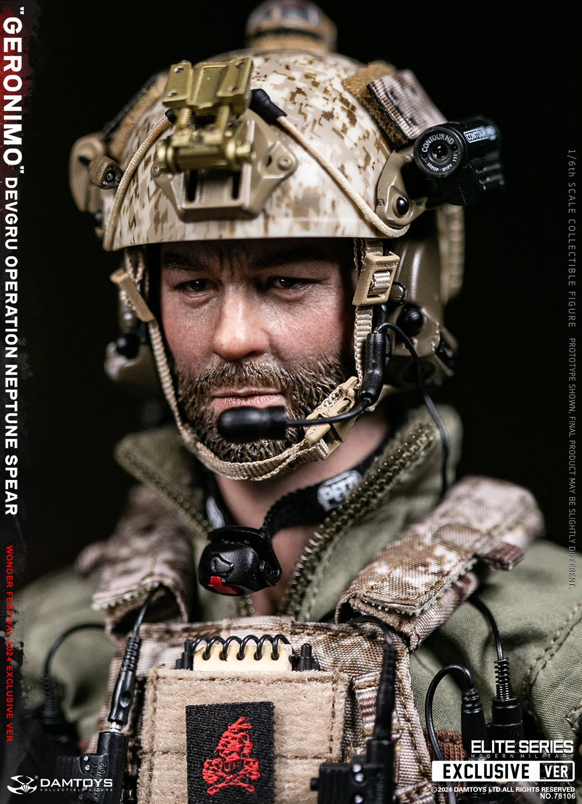 DAMTOYS 78106 1/6 DEVGRU Operation Neptune Spear GERONIMO Actionfiguren-Modell