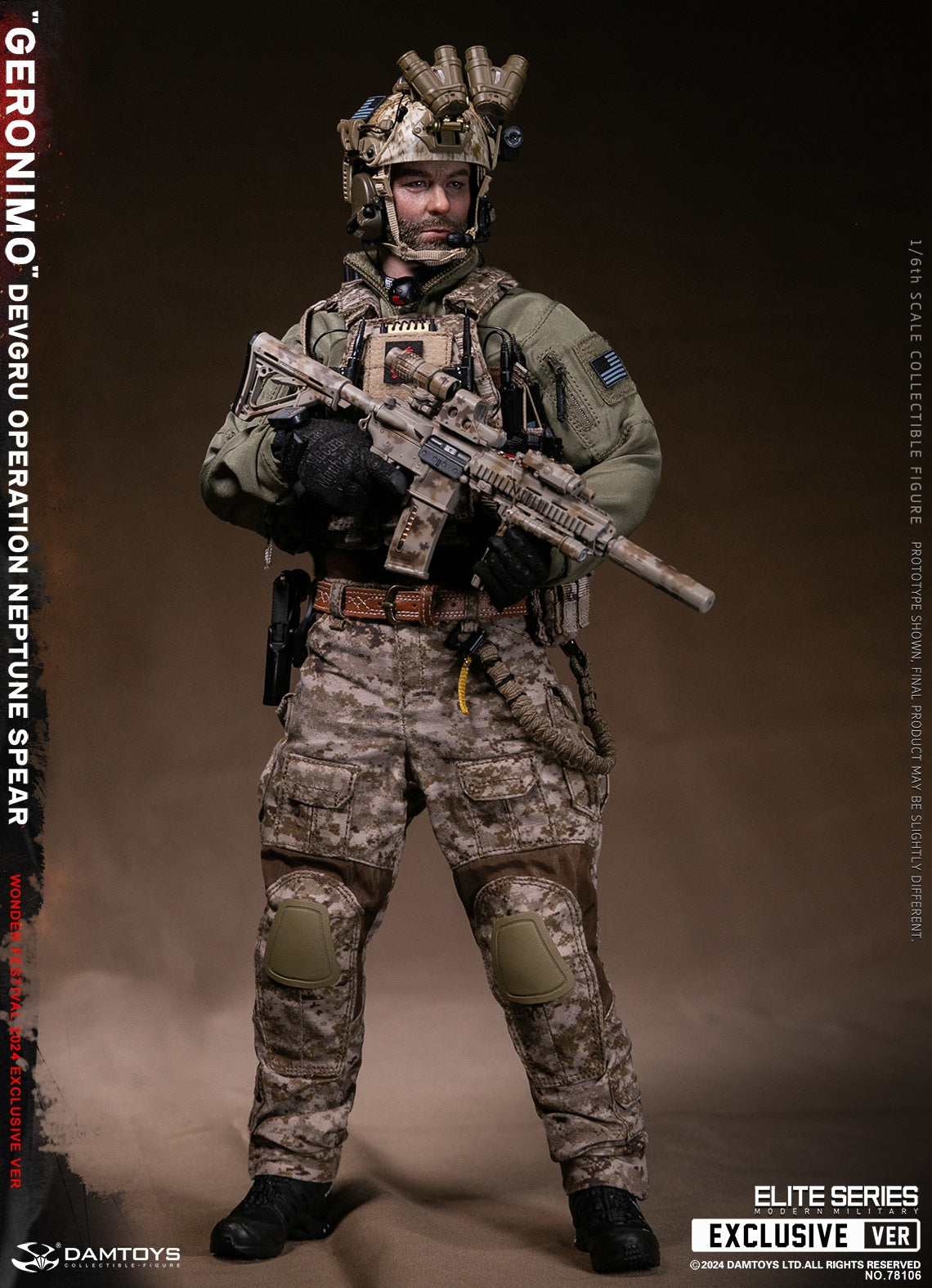 DAMTOYS 78106 1/6 DEVGRU Operation Neptune Spear GERONIMO Actionfiguren-Modell