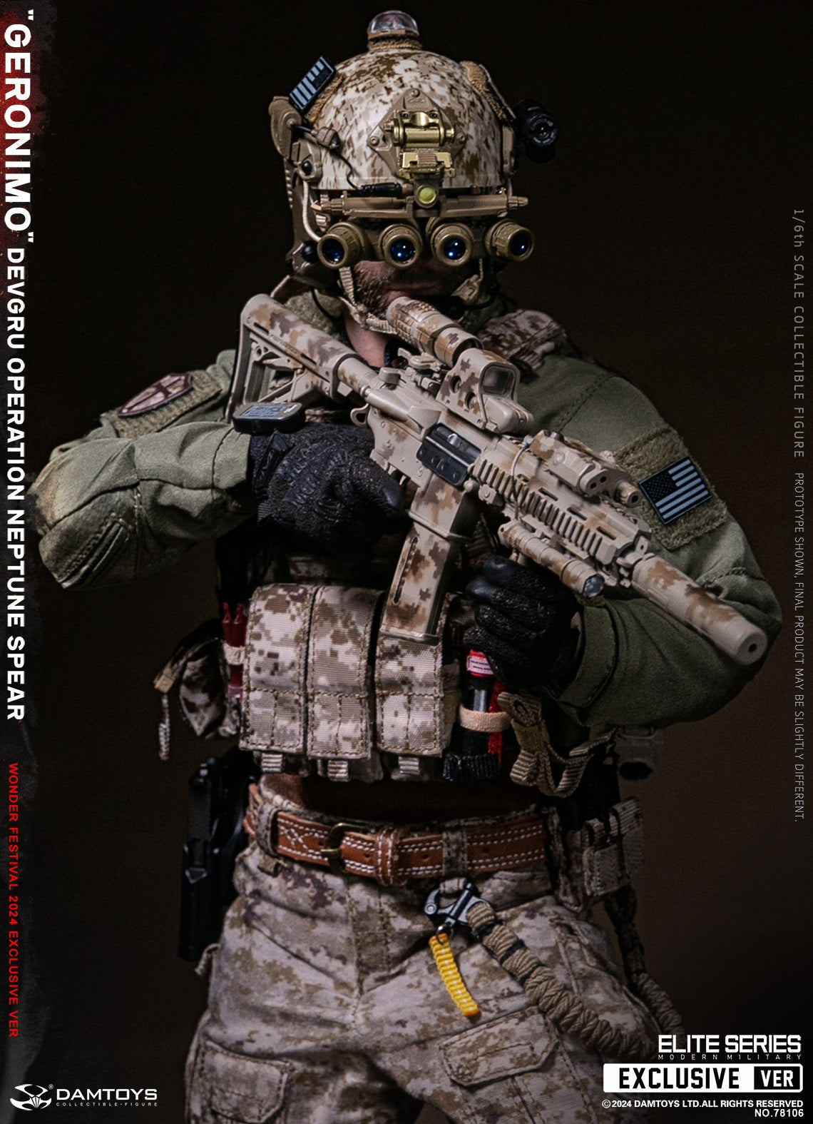 DAMTOYS 78106 1/6 DEVGRU Operation Neptune Spear GERONIMO Actionfiguren-Modell
