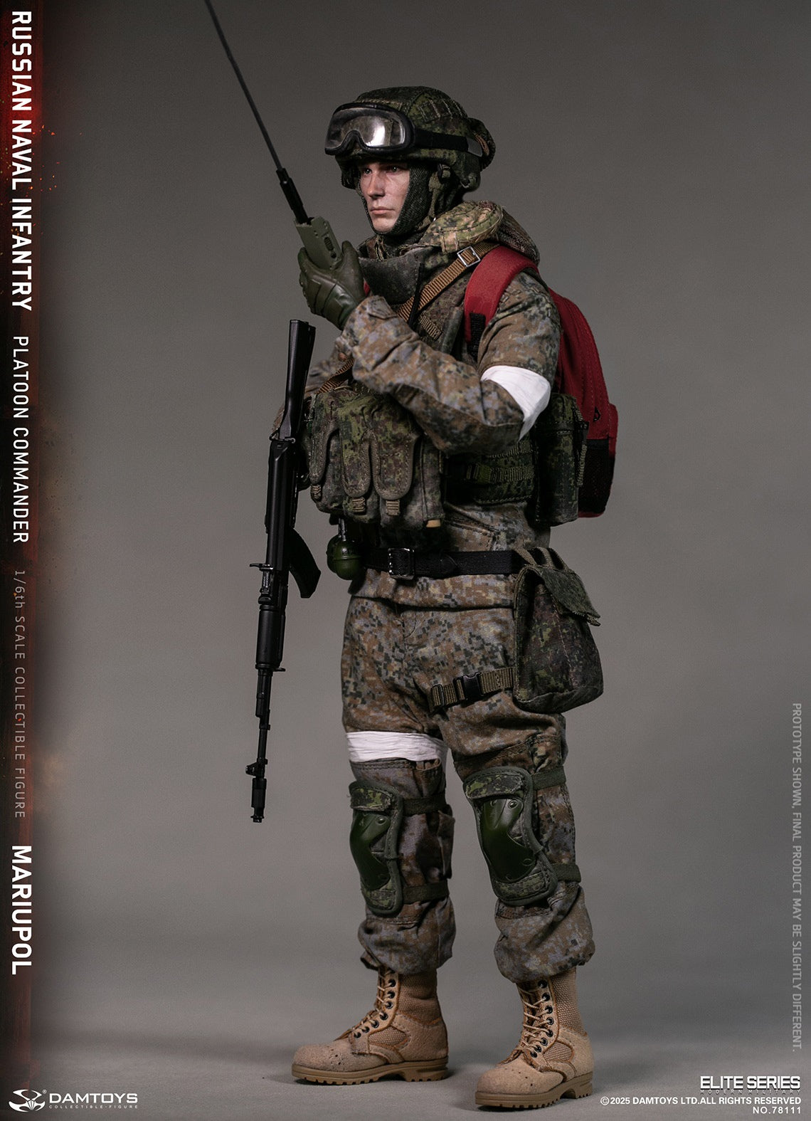 Presale DAMTOYS 78111 1/6 Russian Naval Infantry Commander Mariupol Figure Model