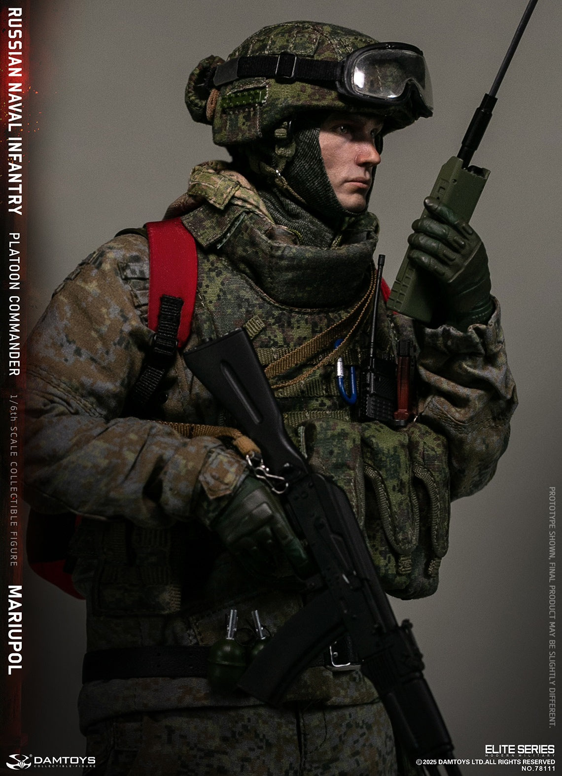 Presale DAMTOYS 78111 1/6 Russian Naval Infantry Commander Mariupol Figure Model