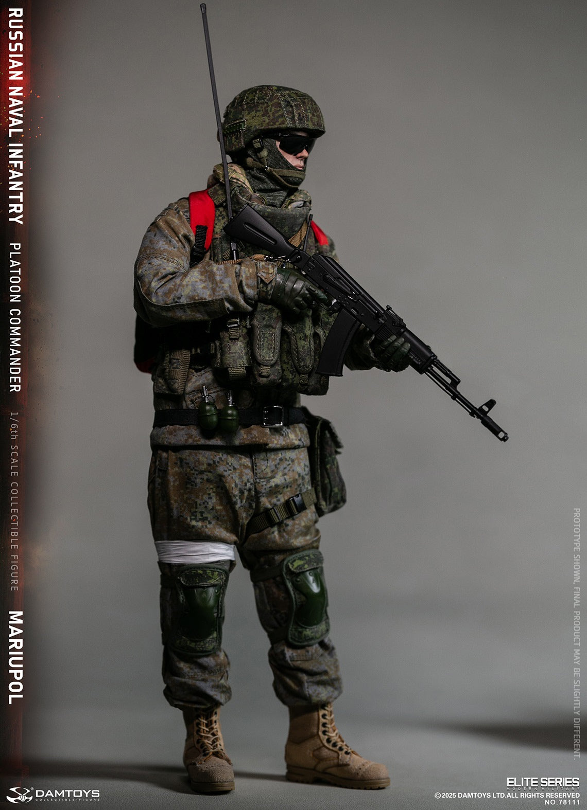 Presale DAMTOYS 78111 1/6 Russian Naval Infantry Commander Mariupol Figure Model