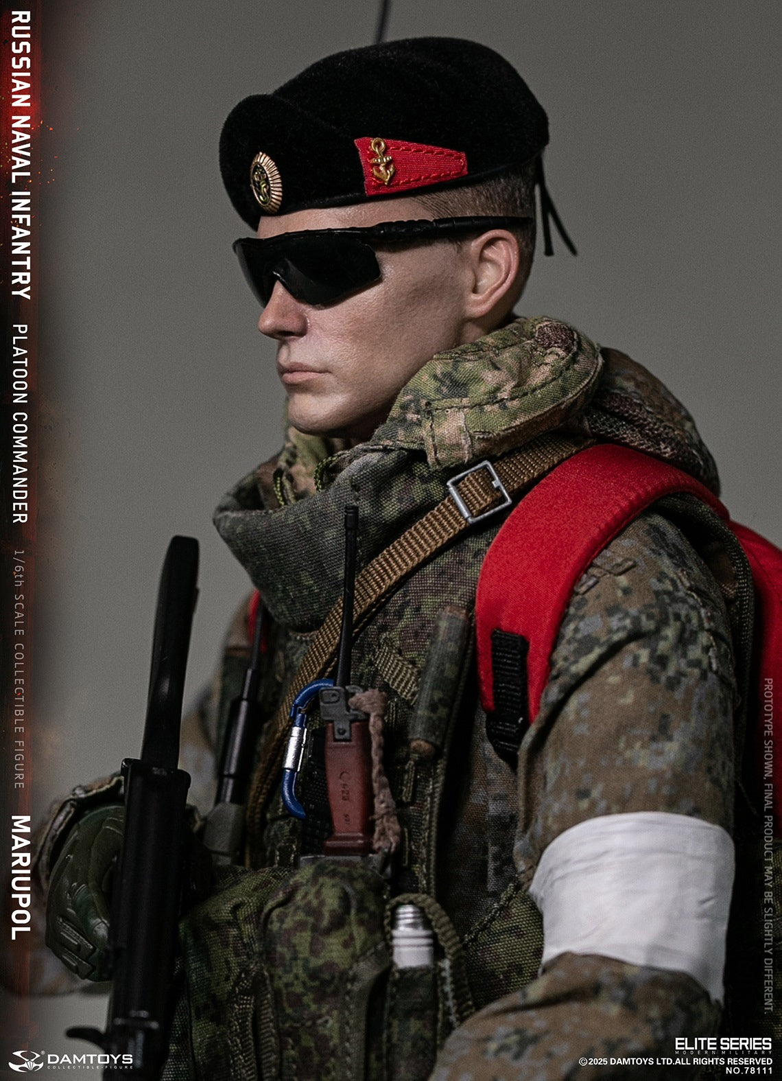 Presale DAMTOYS 78111 1/6 Russian Naval Infantry Commander Mariupol Figure Model