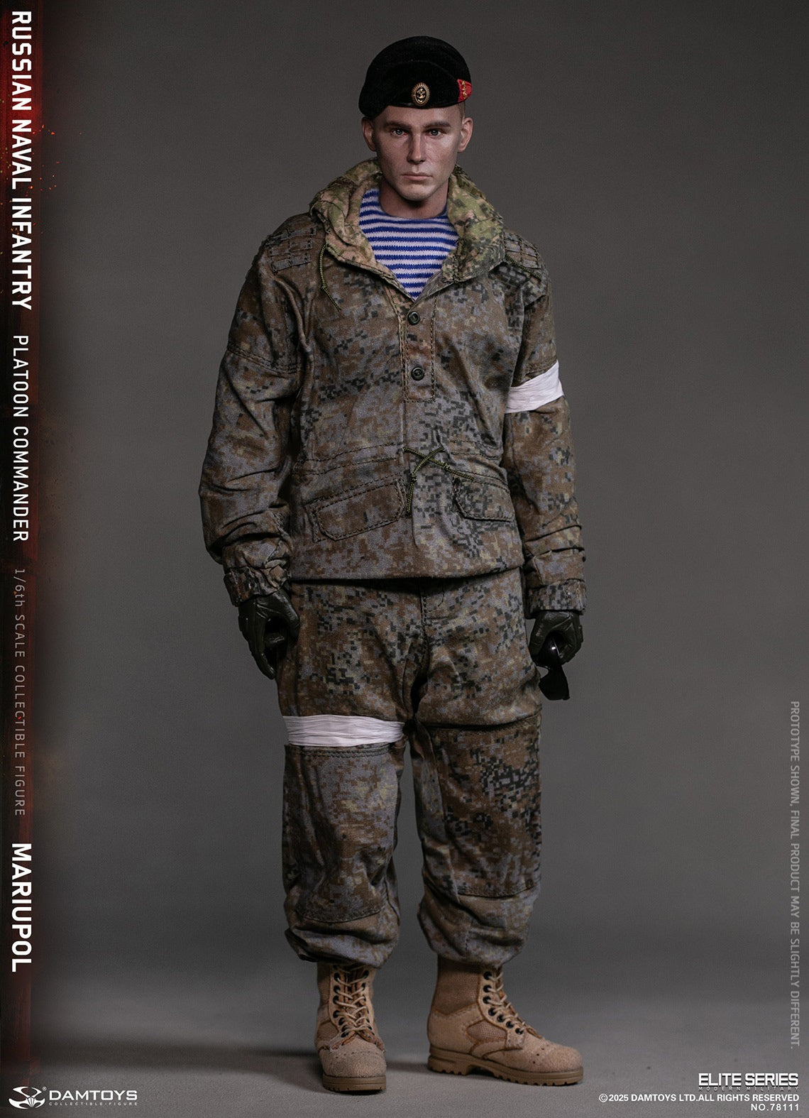 Presale DAMTOYS 78111 1/6 Russian Naval Infantry Commander Mariupol Figure Model