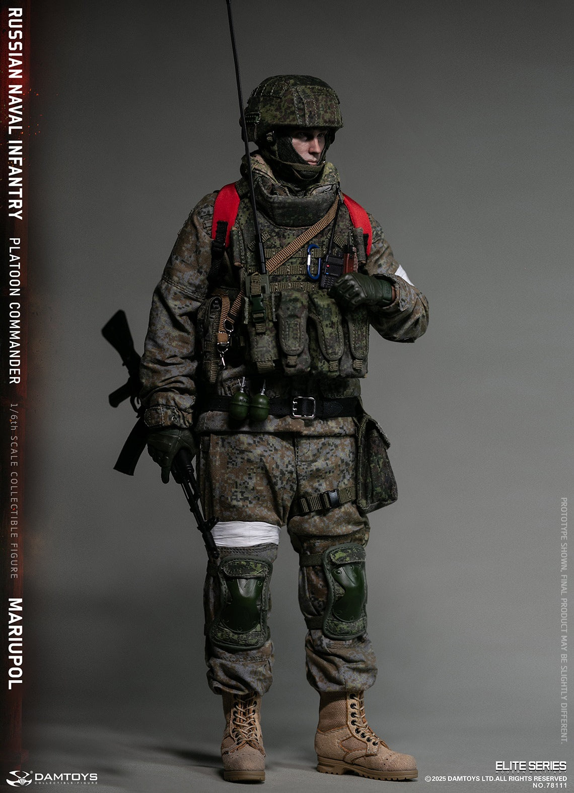 Presale DAMTOYS 78111 1/6 Russian Naval Infantry Commander Mariupol Figure Model