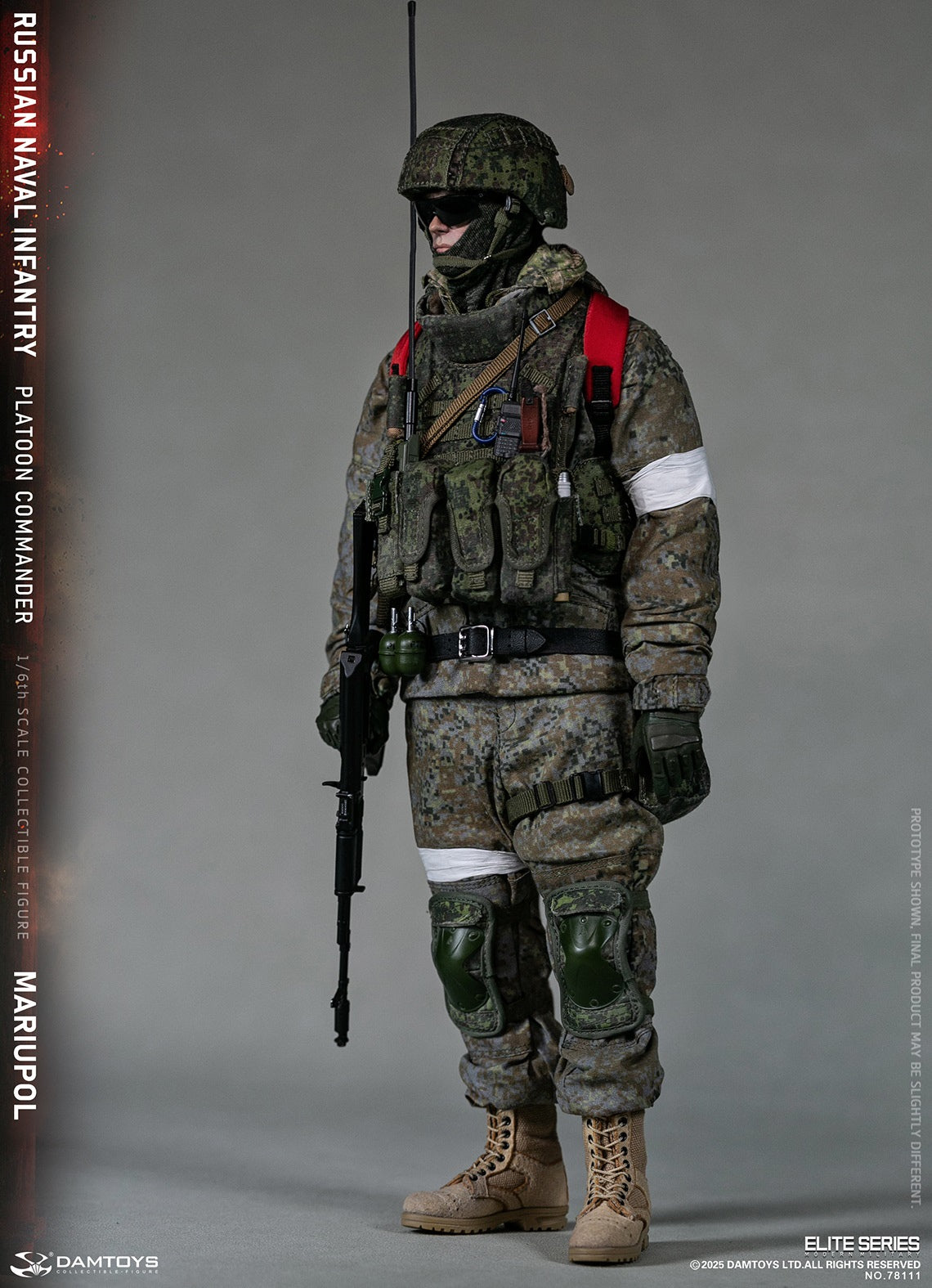 Presale DAMTOYS 78111 1/6 Russian Naval Infantry Commander Mariupol Figure Model