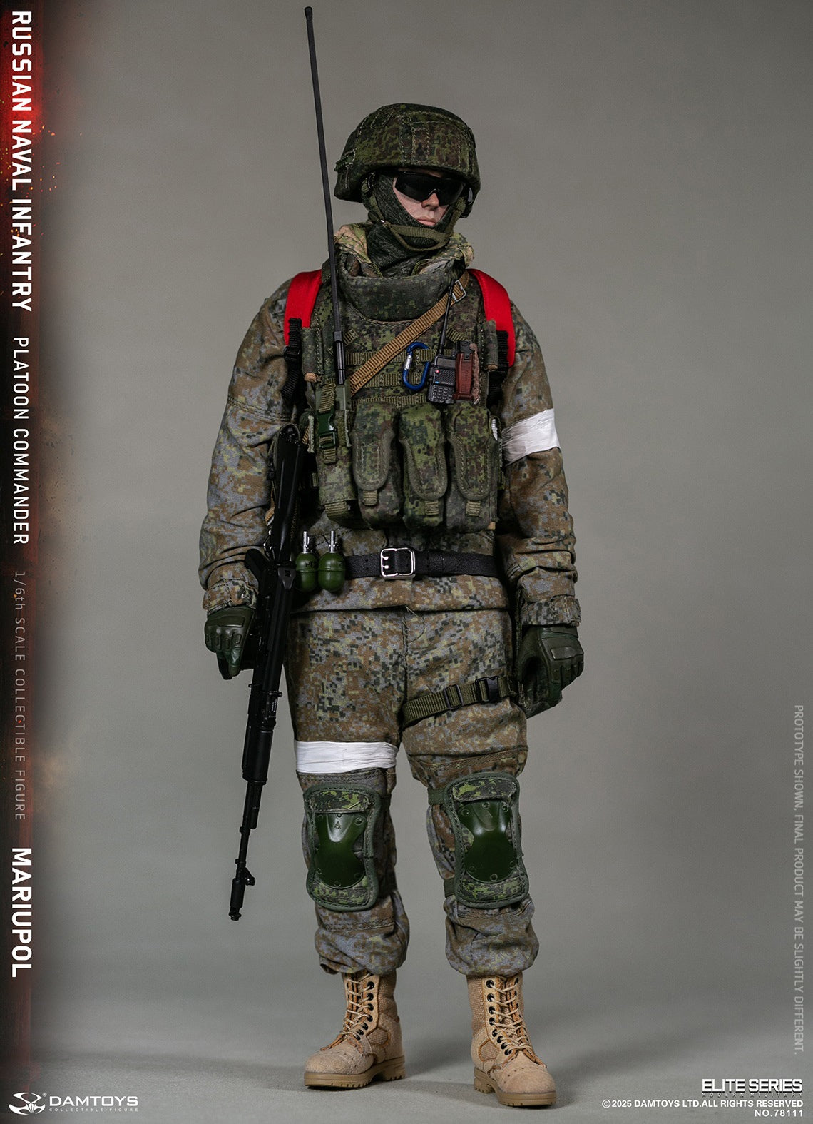 Presale DAMTOYS 78111 1/6 Russian Naval Infantry Commander Mariupol Figure Model