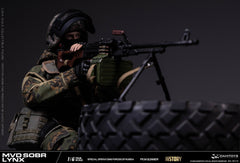 Presale DAMTOYS 78115 1/6 Russian Spetsnaz Mvd Sobr Lynx Pkm Gunner Action Figure