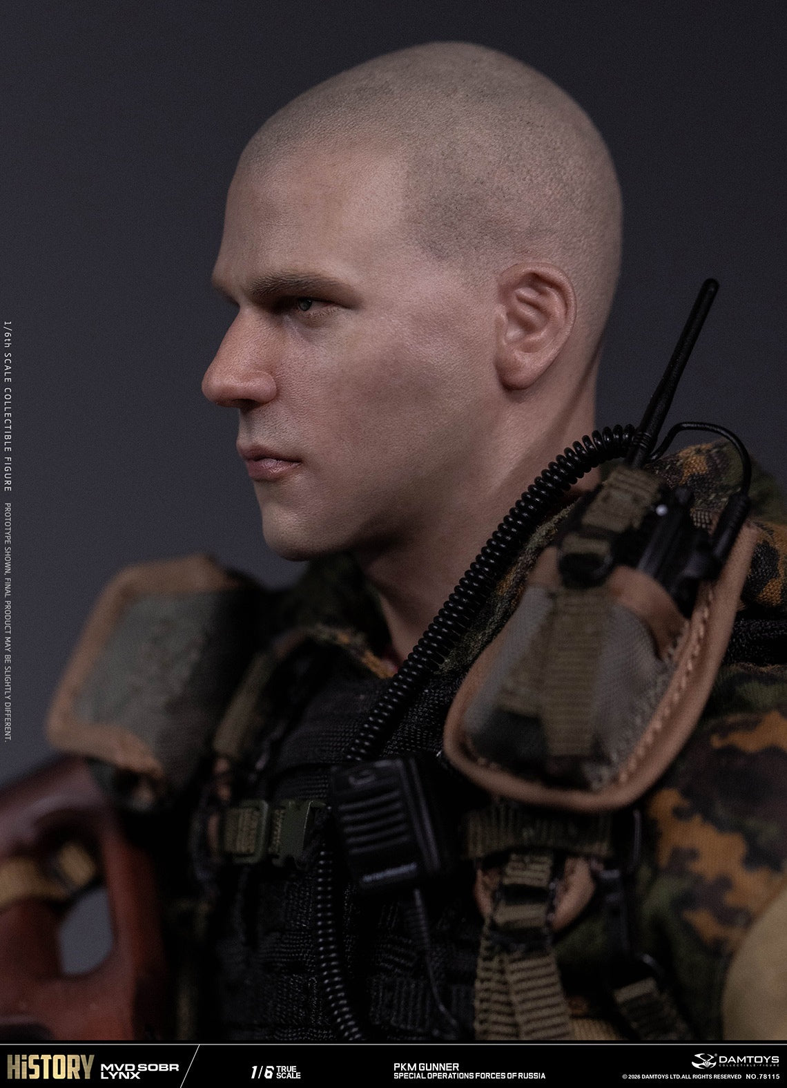 Presale DAMTOYS 78115 1/6 Russian Spetsnaz Mvd Sobr Lynx Pkm Gunner Action Figure