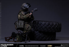 Presale DAMTOYS 78115 1/6 Russian Spetsnaz Mvd Sobr Lynx Pkm Gunner Action Figure
