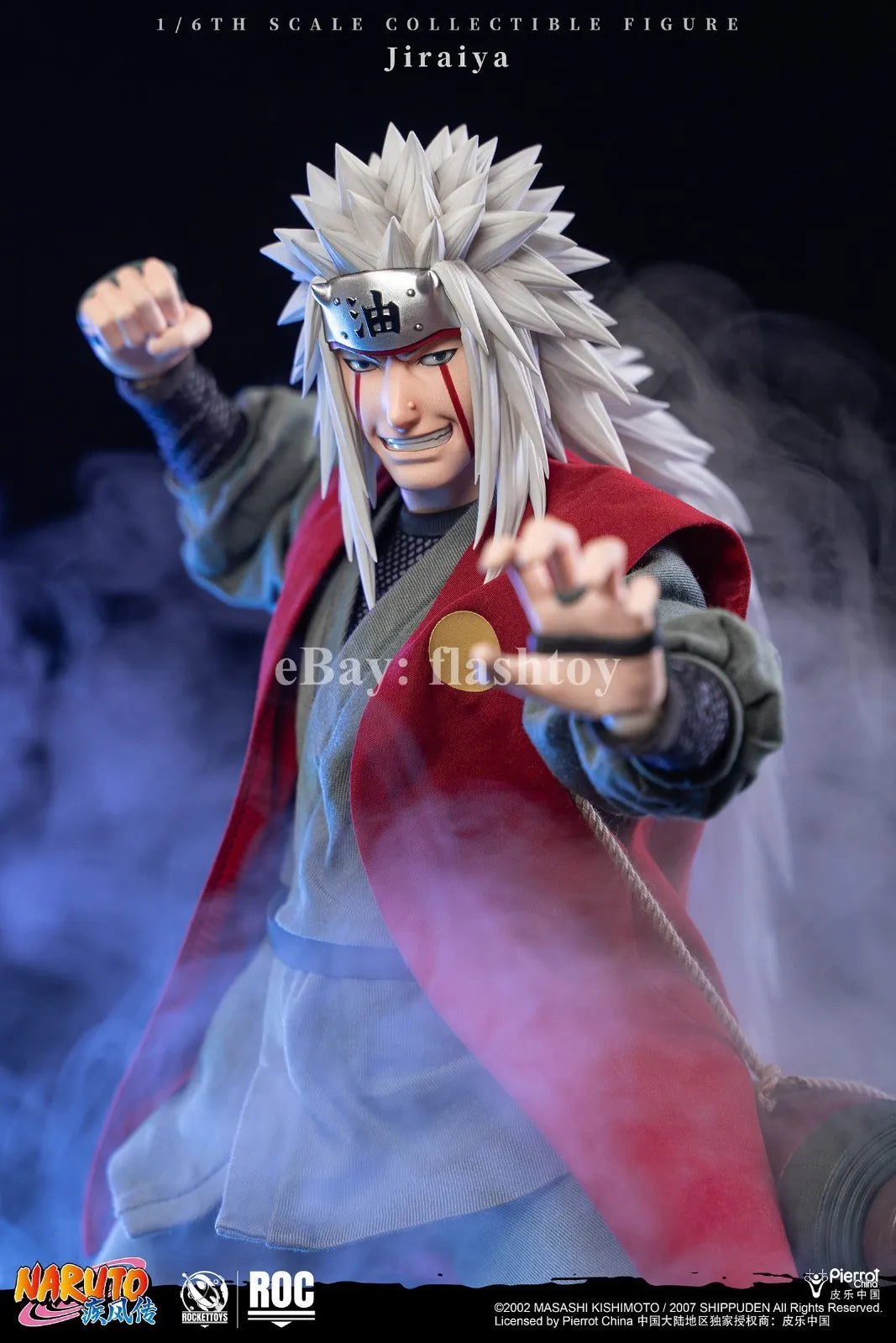 Presale RocketToys ROC-020 1/6 Jiraiya Collectible Action Figure Toy Deluxe Ver.