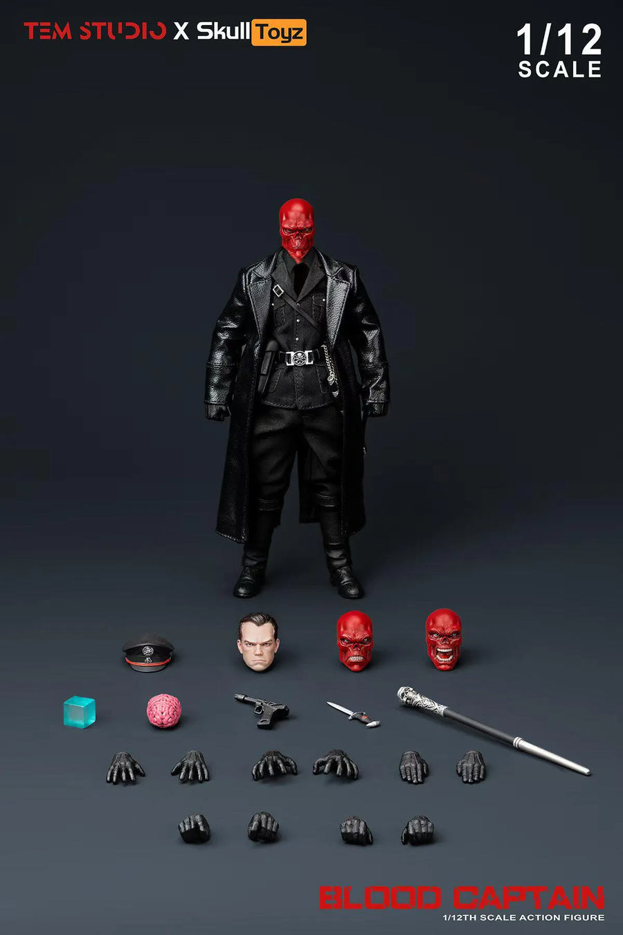 Vorverkauf TEM STUDIO TEMS007B 1/12 Hell Flame Killer Karl Ruprect Kroenen Figur